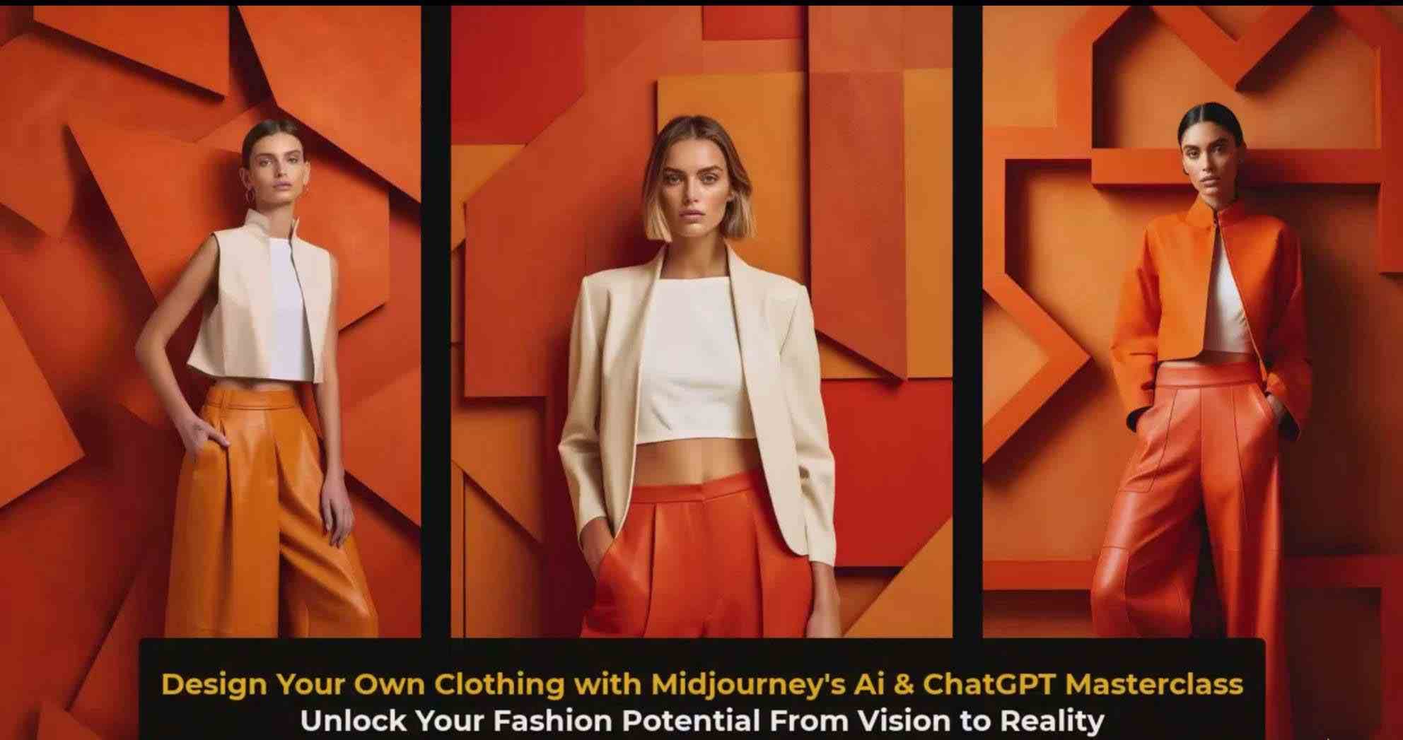 图片[5]-利用 Midjourneys Ai 人工智能设计自己的服装AI大师班-10节课-中英字幕-讯领网创