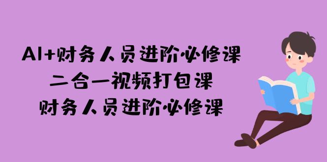 AI + 财务人员进阶必修课二合一视频打包课，财务人员进阶必修课-讯领网创