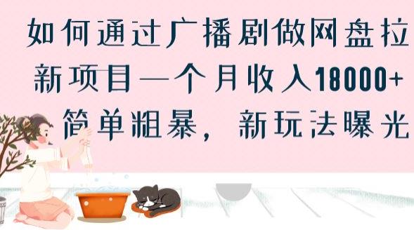 如何通过广播剧做网盘拉新项目一个月收入18000+，简单粗暴，新玩法曝光【揭秘】-讯领网创