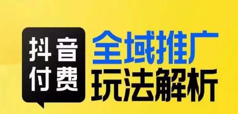 抖音付费全域推广玩法解析，抓住平台红利，小付费撬动大流量-讯领网创