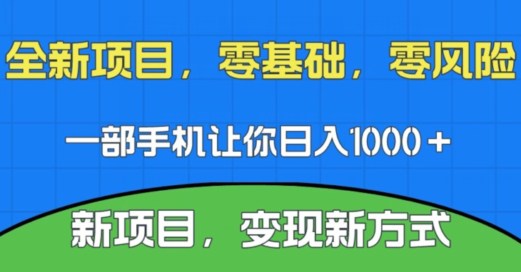 新项目，新平台，一部手机即可日入1000＋，无门槛操作【揭秘】-讯领网创