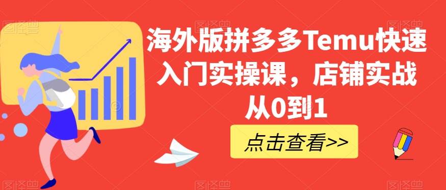 海外版拼多多Temu快速入门实操课，店铺实战从0到1-讯领网创
