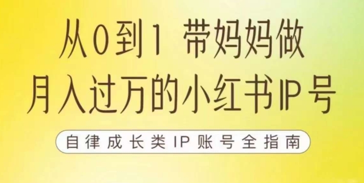 100天小红书训练营【7期】，带你做自媒体博主，每月多赚四位数，自律成长IP账号全指南-讯领网创