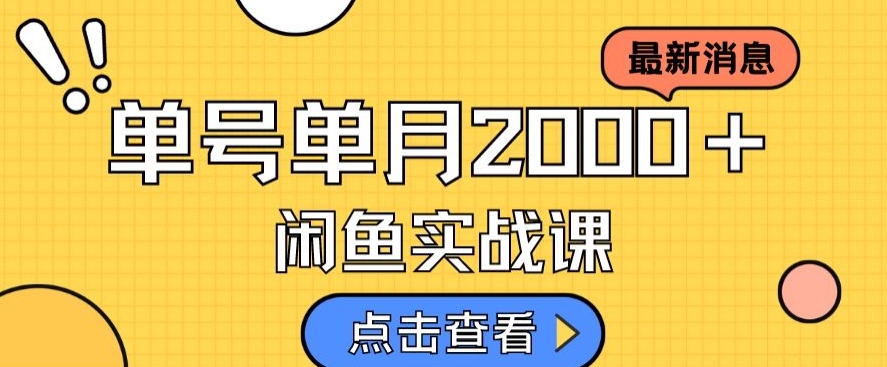 最新闲鱼日入500＋，虚拟资料变现喂饭级讲解-讯领网创