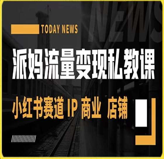 派妈流量变现私教课，小红书赛道IP  商业  店铺 -讯领网创
