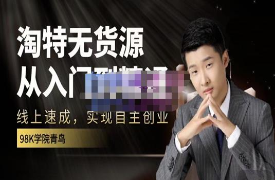 98k学院的淘特无货源线上速成课，从入门到精通，让你最小投入，最高回报-讯领网创