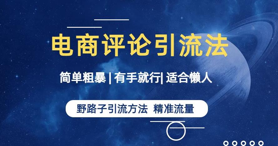 简单粗暴野路子引流-电商平台评论引流大法，适合懒人有手就行【揭秘】-讯领网创