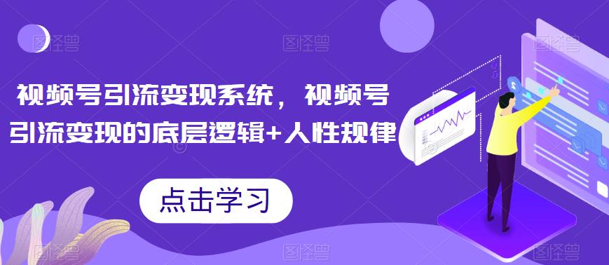 视频号引流变现系统，视频号引流变现的底层逻辑+人性规律-讯领网创