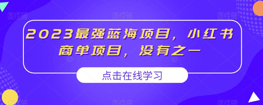 2023最强蓝海项目，小红书商单项目，没有之一【揭秘】-讯领网创