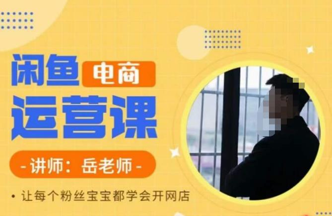 岳老师·闲鱼电商运营课，让每个粉丝宝宝都学会开网店-讯领网创