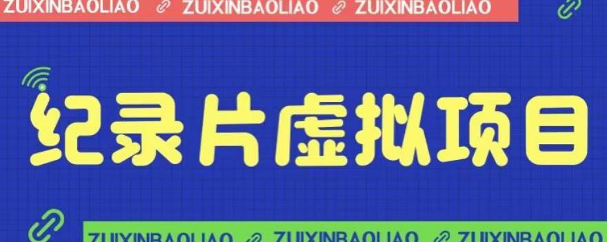 价值1280的蓝海纪录片虚拟项目，保姆级教学，轻松日入600+【揭秘】-讯领网创