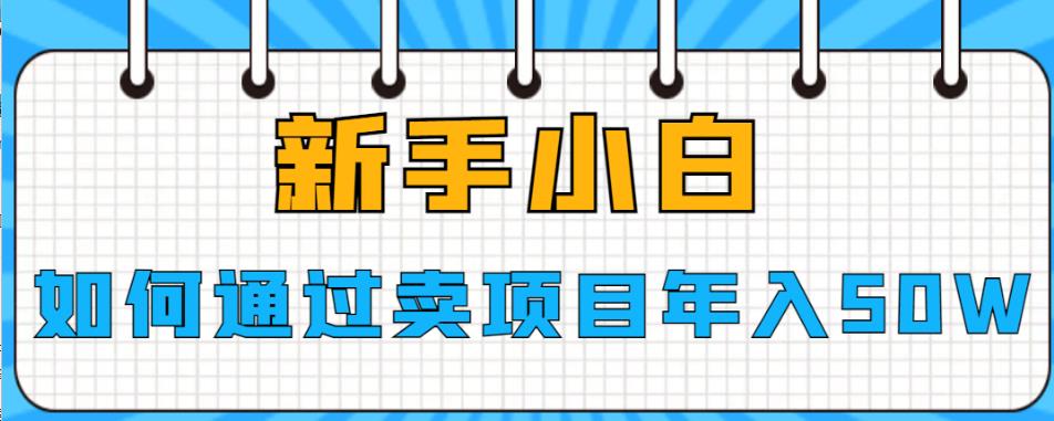 新手小白如何通过卖项目年入50W【揭秘】-讯领网创