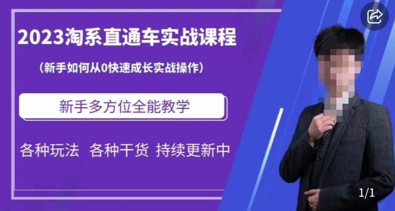 2023淘系直通车保姆式运营讲解，新手如何从0快速成长实战操作，新手多方位全能教学-讯领网创