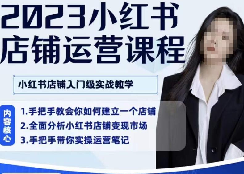 陶金金·2023小红书店铺运营课，小红书店铺入门实战教学-讯领网创