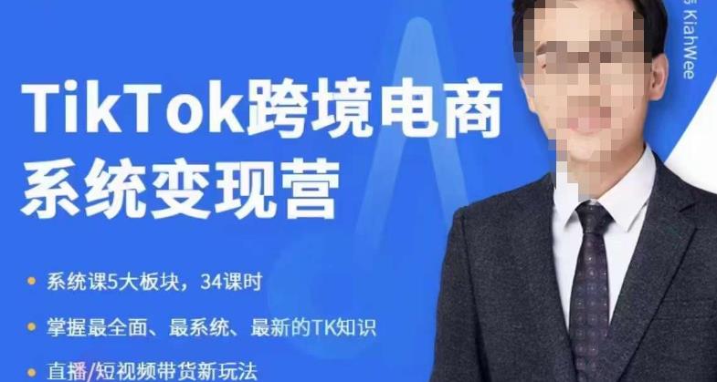嘉伟5月新课《TiKToK跨境电商变现营》跨境电商系统传授TikTok玩法，从小白到高手，真正的电商实战课程-讯领网创