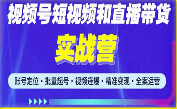 2023最新微信视频号引流和变现全套运营实战课程，小白也能玩转视频号短视频和直播运营-讯领网创