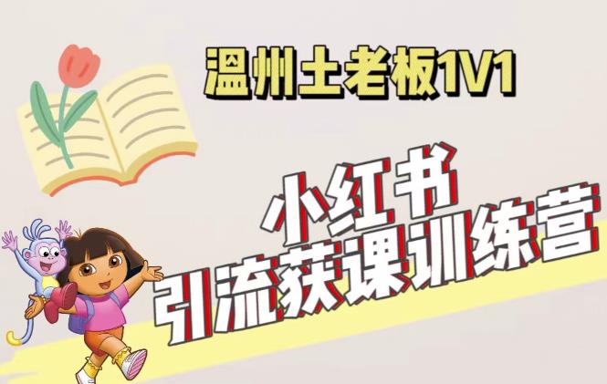 小红书1对1引流获客训练营：账号、内容、引流、成交（价值3999元）-讯领网创