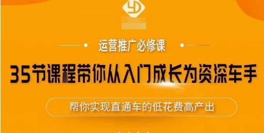 35节课程带你从入门成长为资深车手，让系统学习直通车成为可能，帮你实现直通车的低花费高产出-讯领网创