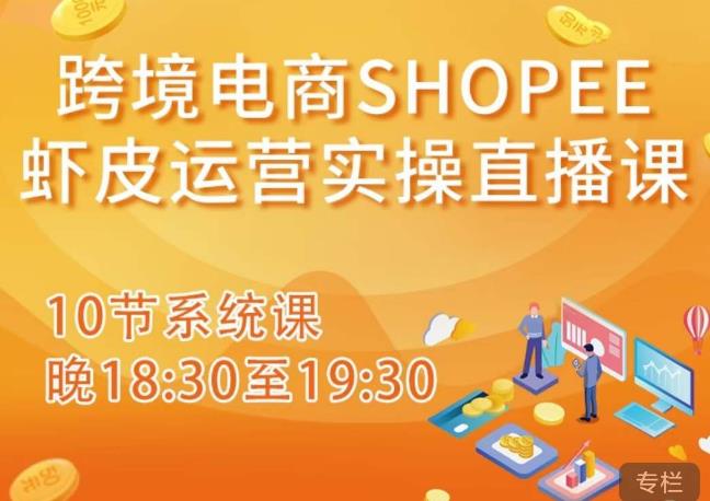 跨境电商Shopee虾皮运营实操直播课，从零开始学，入门到精通（10节系统课）-讯领网创
