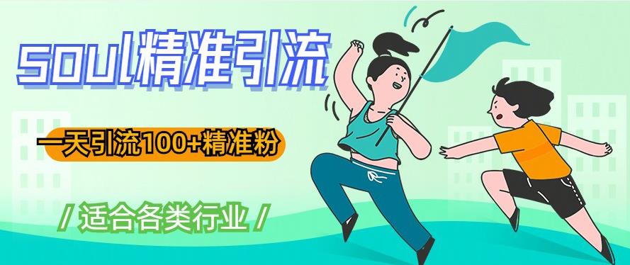soul精准引流系列课程，一天引流100+精准粉，适合各类行业-讯领网创