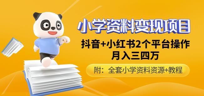 唐老师小学资料变现项目，抖音+小红书2个平台操作，月入数万元（全套资料+教程）-讯领网创