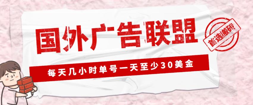 外面收费1980的最新国外LEAD广告联盟搬砖项目，单号一天至少30美金【详细玩法教程】-讯领网创