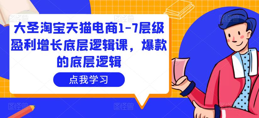 大圣淘宝天猫电商1-7层级盈利增长底层逻辑课，爆款的底层逻辑-讯领网创