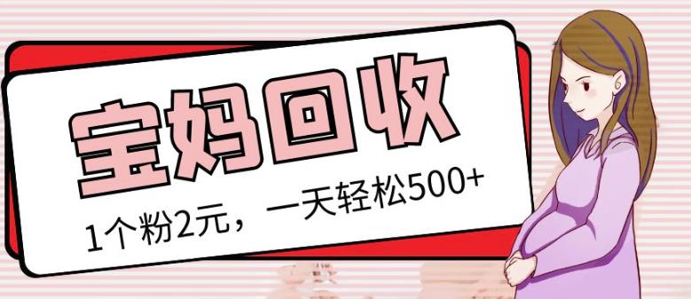 最新小红书母婴号宝妈粉回收项目，1个粉2元，一天轻松500+案例分享【粉丝包回收】-讯领网创