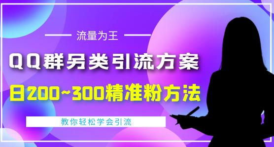 价值888的QQ群另类引流方案，半自动操作日200~300精准粉方法【视频教程】-讯领网创