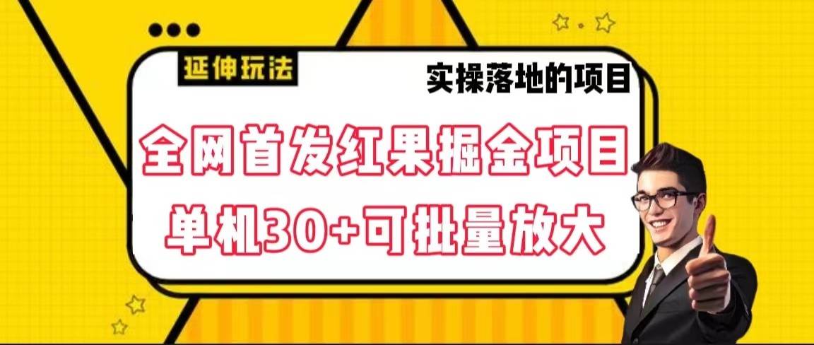 全网首发红果掘金项目，简单操作单机30＋可批量放大-讯领网创