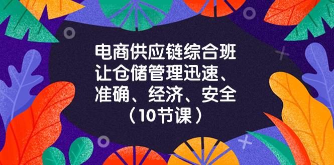 （8246期）电商-供应链综合班，让仓储管理迅速、准确、经济、安全！（10节课）-讯领网创