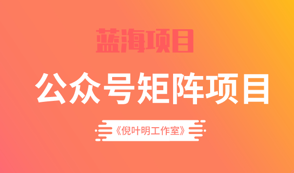 蓝海公众号矩阵项目训练营，0粉冷启动，公众号矩阵账号粉丝突破30w-讯领网创
