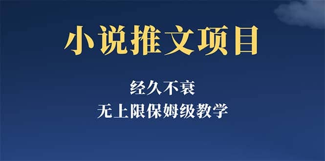 经久不衰的小说推文项目，单号月5-8k，保姆级教程，纯小白都能操作-讯领网创