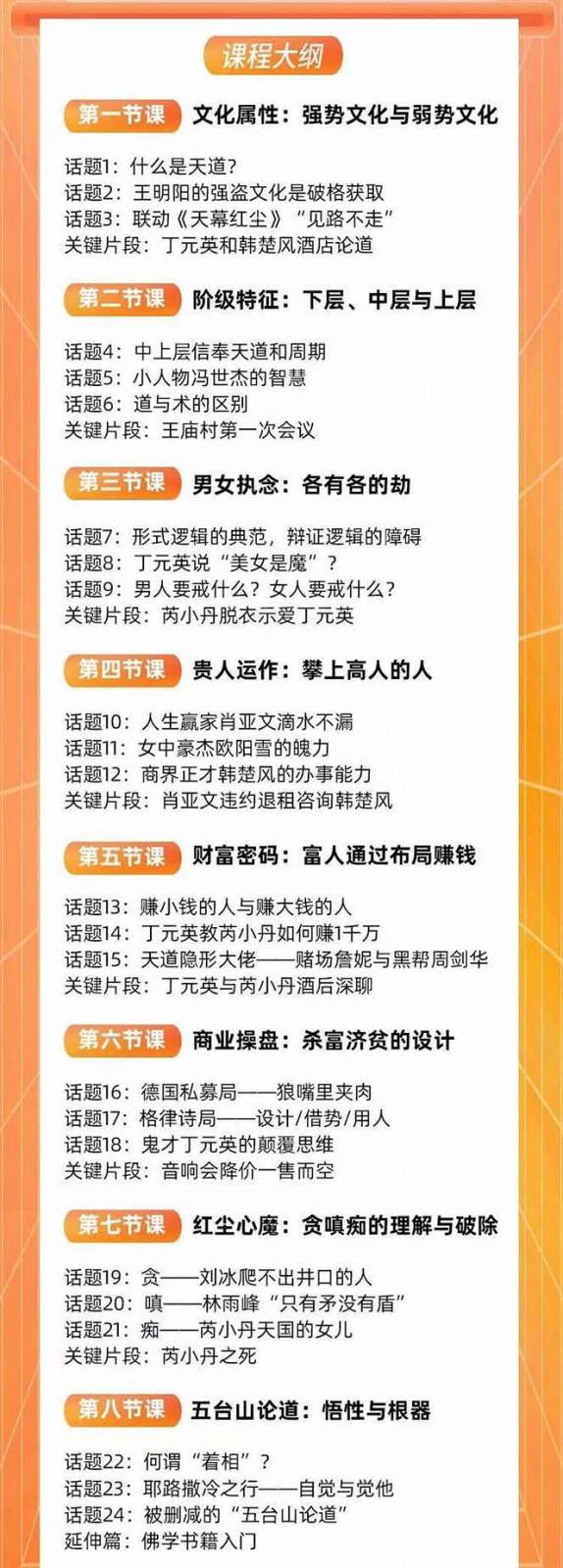 图片[3]-天道思维·开悟课-最高维的能量是开悟 文化属性/男女执念/商业布局/贵人运作/财富密码-讯领网创