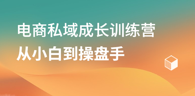 电商私域成长训练营，从小白到操盘手-讯领网创