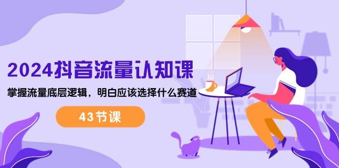 2024抖音流量认知课：掌握流量底层逻辑，明白应该选择什么赛道 (43节课)-讯领网创