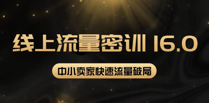 2022秋秋线上流量密训16.0：包含 暴力引流10W+中小卖家流量破局技巧 等等！-讯领网创