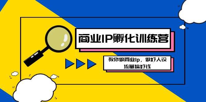 商业IP孵化训练营新版，教你做商业Ip，做好人设，流量搞好钱-讯领网创