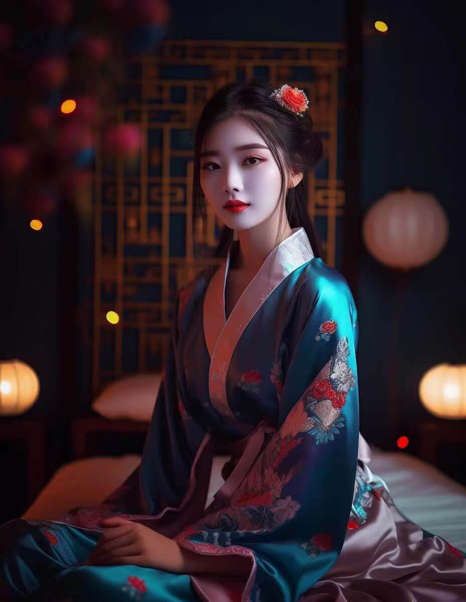 图片[6]-Midjourney关键词-AI生成中国风古装汉服美女人像提示关键词-讯领网创