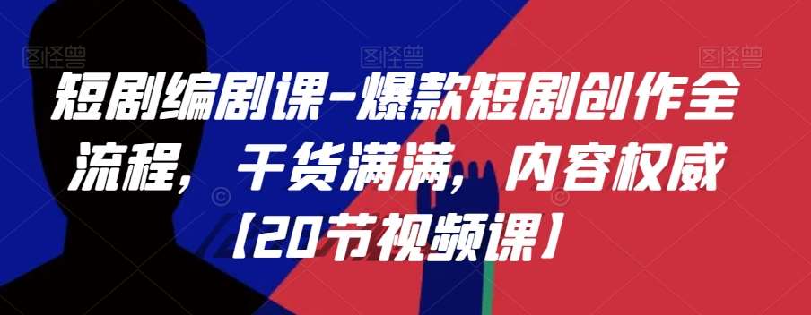 短剧编剧课-爆款短剧创作全流程，干货满满，内容权威【20节视频课】-讯领网创