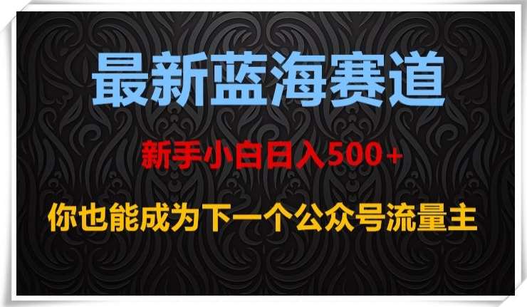 最新蓝海赛道，新手小白日入500+，你也能成为下一个公众号流量主【揭秘】-讯领网创