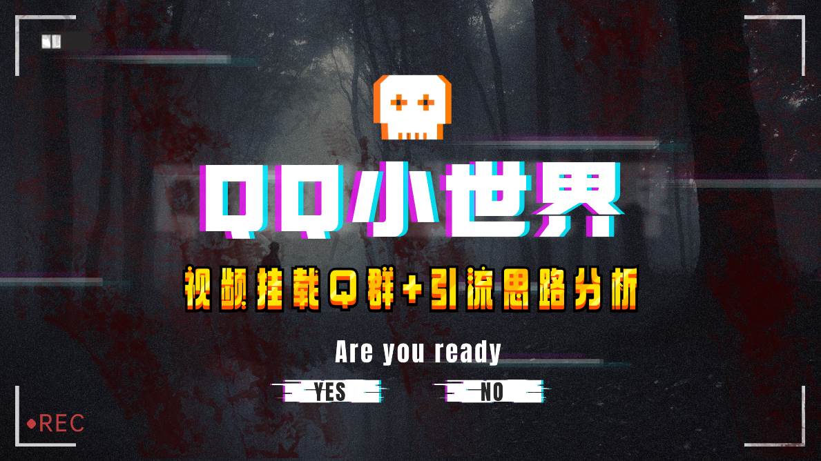 （8031期）【全网首发】QQ小世界_Q群挂载教程+引流思路分析-讯领网创