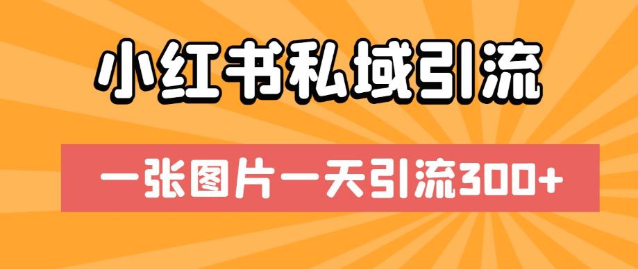 小红书私域引流，一张图片一天引流300+【揭秘】-讯领网创