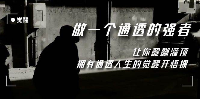 （7696期）觉醒-做一个通透强者，让你醍醐灌顶，拥有通透人生，掌握强大的秘密-讯领网创