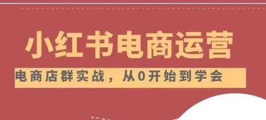 小红书店铺运营从小白到大神2.0，从入门到精通-讯领网创