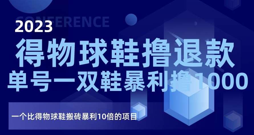 2023得物球鞋撸退款，单号一双鞋暴利撸1000，一个比得物球鞋搬砖暴利10倍的项目【揭秘】-讯领网创
