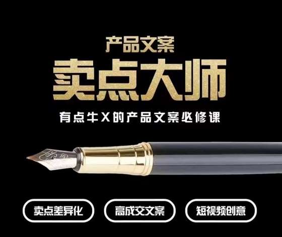产品文案【卖点大师】高转化电商，有点牛X的产品文案必修课-讯领网创