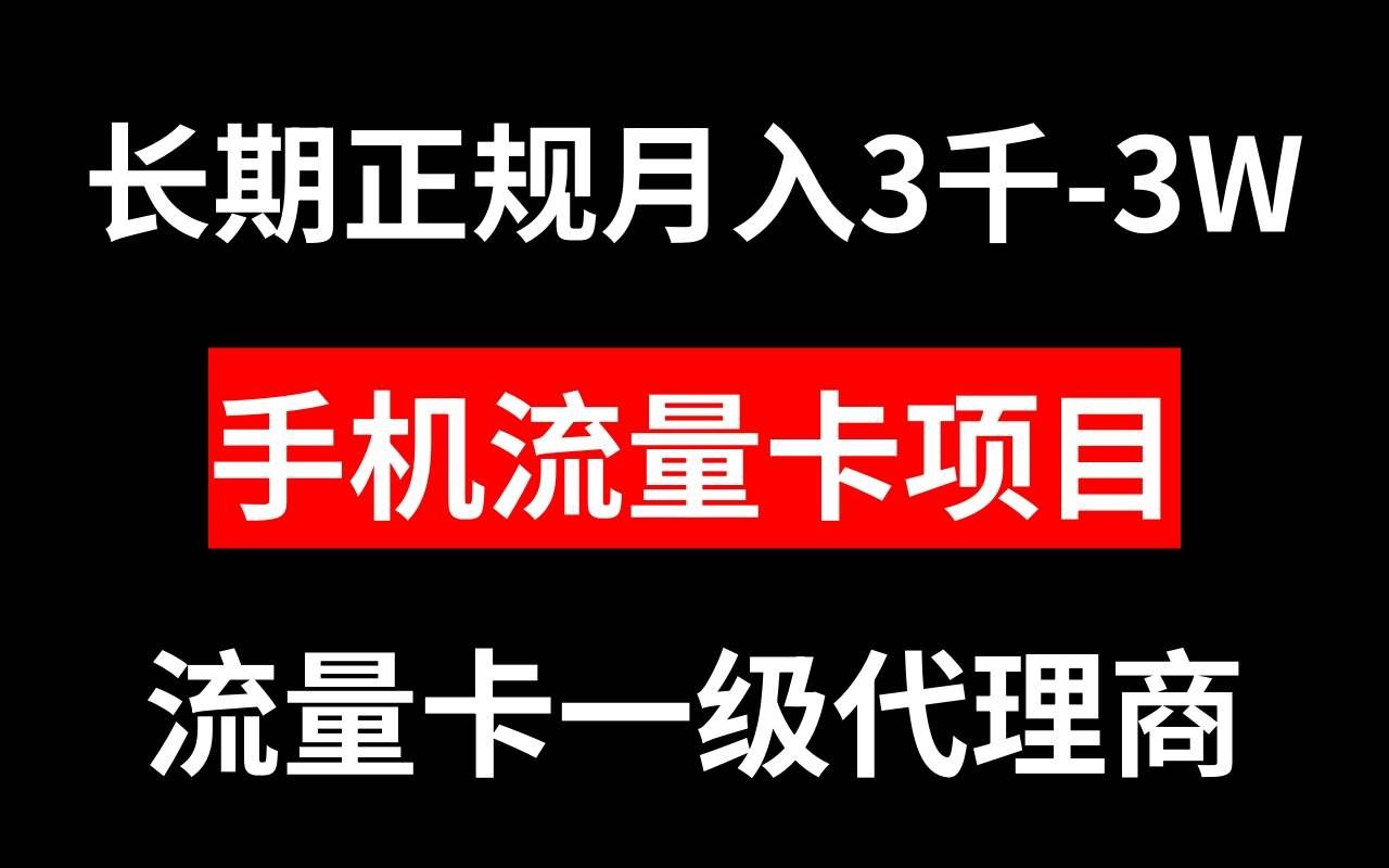 （8311期）手机流量卡代理月入3000-3W长期正规项目-讯领网创