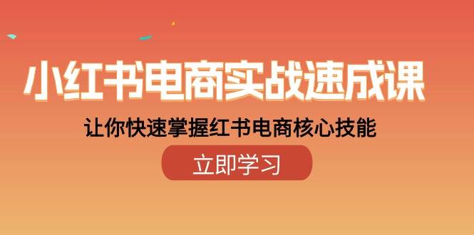 小红书电商实战速成课，让你快速掌握红书电商核心技能（28课）-讯领网创