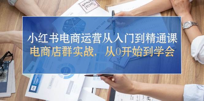 小红书电商运营从入门到精通课，电商店群实战，从0开始到学会-讯领网创